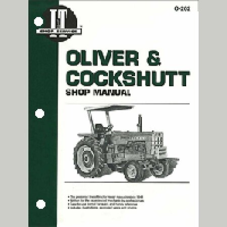 AFTERMARKET Shop Manual for Oliver Tractor  1750, 1800, 1850, 1900, 1950, 1955, And more O202